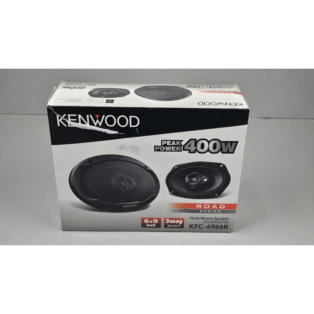 Kenwood KFC-6966R Road Series Car Speakers (Pair) - 6-1/2" Speakers, Black